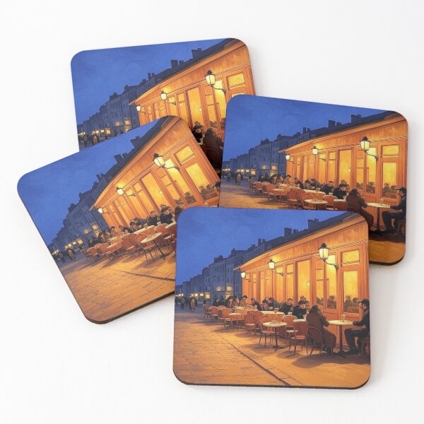 Item preview, Night Cafe Terrace Impressionist Oil Painting Style designed and sold by UmSkelig834.