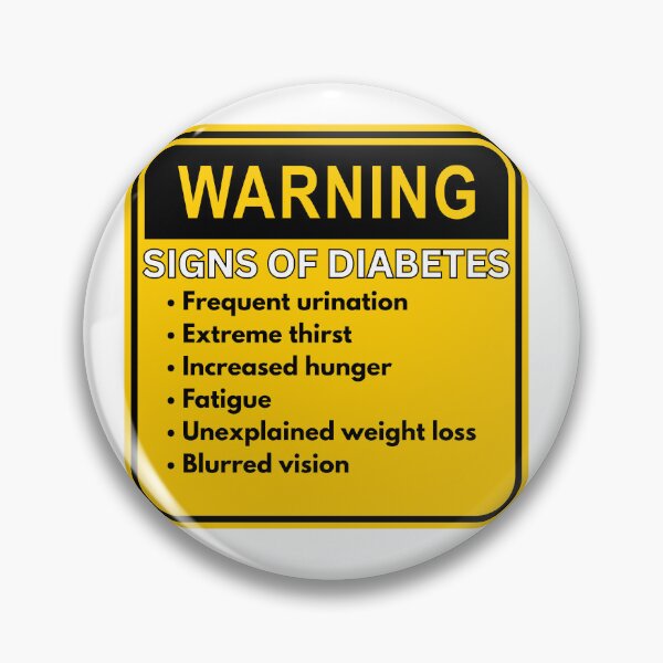 Item preview, Warning Signs of Diabetes - Sign designed and sold by MayaCordalia.