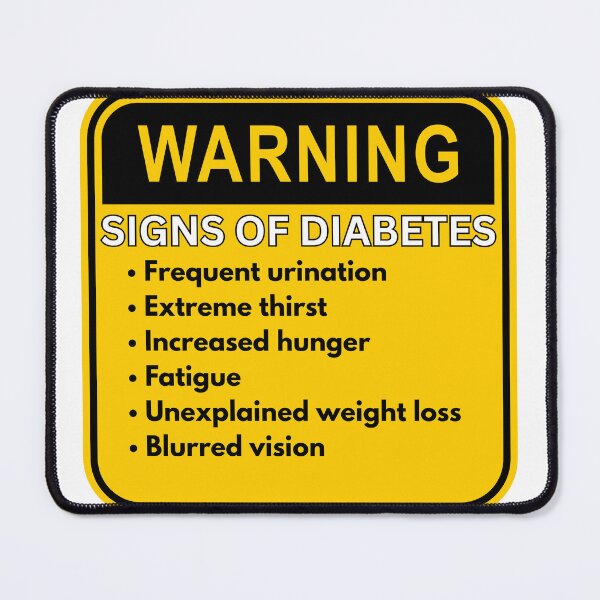 Item preview, Warning Signs of Diabetes - Sign designed and sold by MayaCordalia.