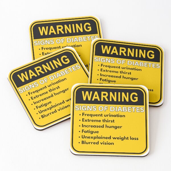 Item preview, Warning Signs of Diabetes - Sign designed and sold by MayaCordalia.