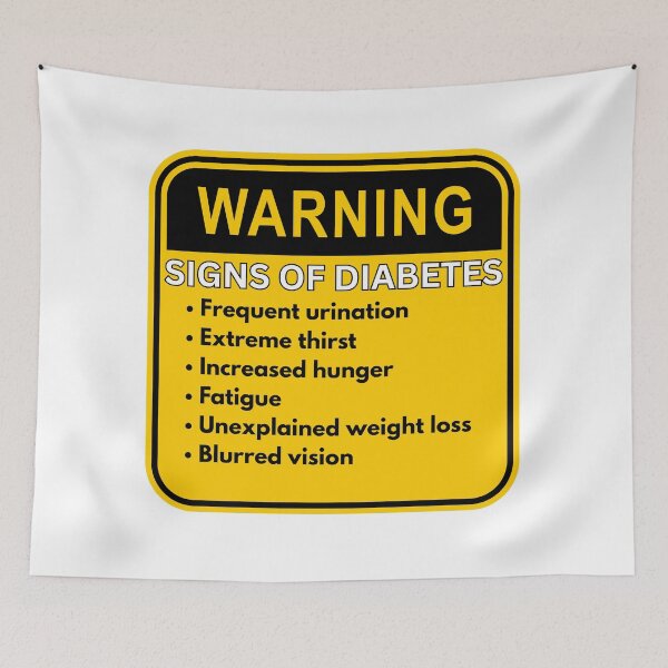 Item preview, Warning Signs of Diabetes - Sign designed and sold by MayaCordalia.