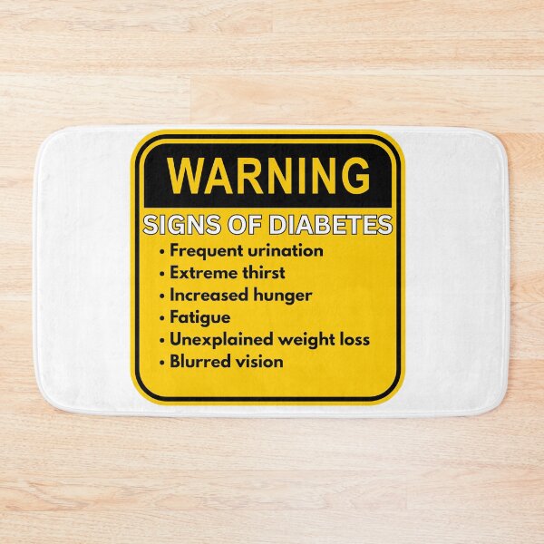 Item preview, Warning Signs of Diabetes - Sign designed and sold by MayaCordalia.