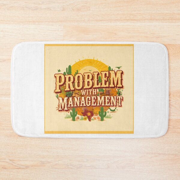 Item preview, Houston, We Have a Management Problem – Funny Texas Workplace Design designed and sold by FitEnvy.