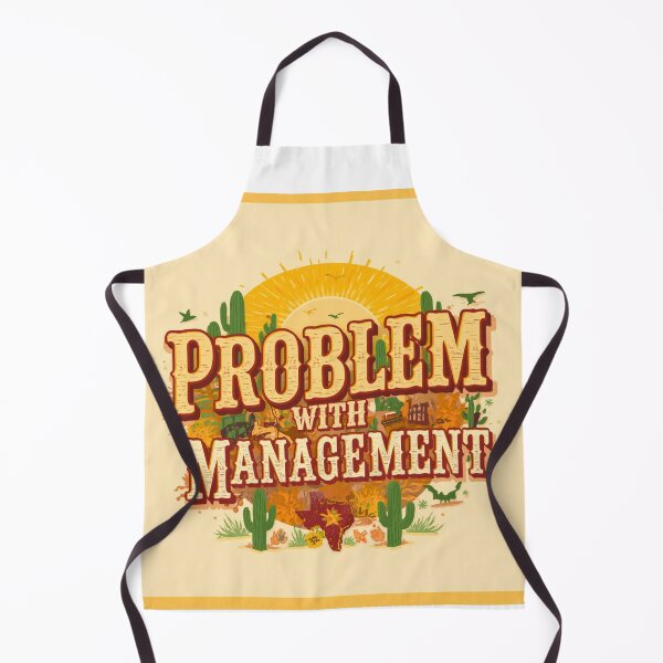 Item preview, Houston, We Have a Management Problem – Funny Texas Workplace Design designed and sold by FitEnvy.