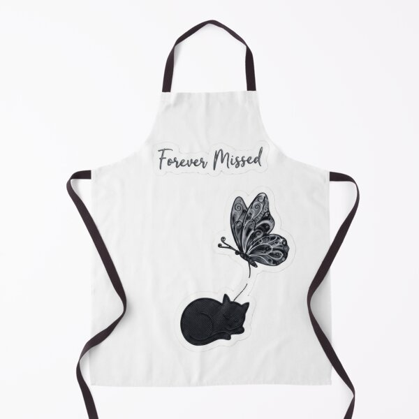 Item preview, Forever Missed – Sleeping Cat and Butterfly Memorial Tribute designed and sold by Fatomfatom.