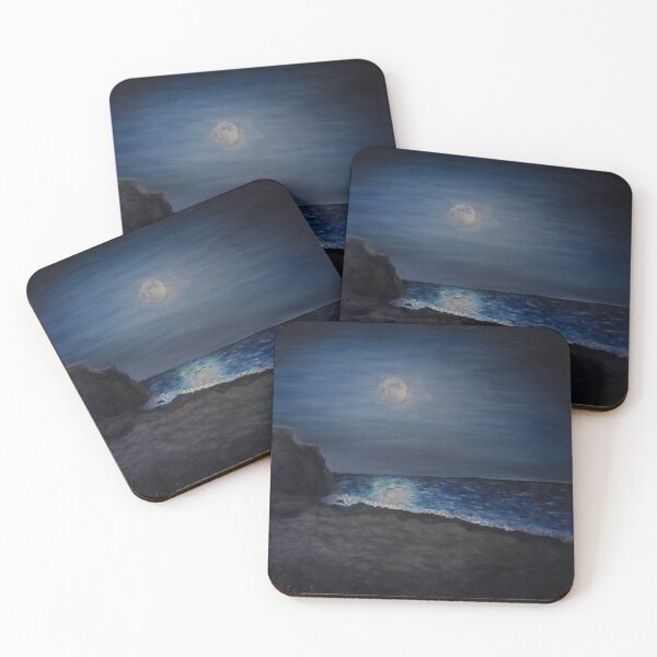 Item preview, CALIFORNIA MOONLIGHT  | Coastal Night Landscape designed and sold by BlueberrySwan.