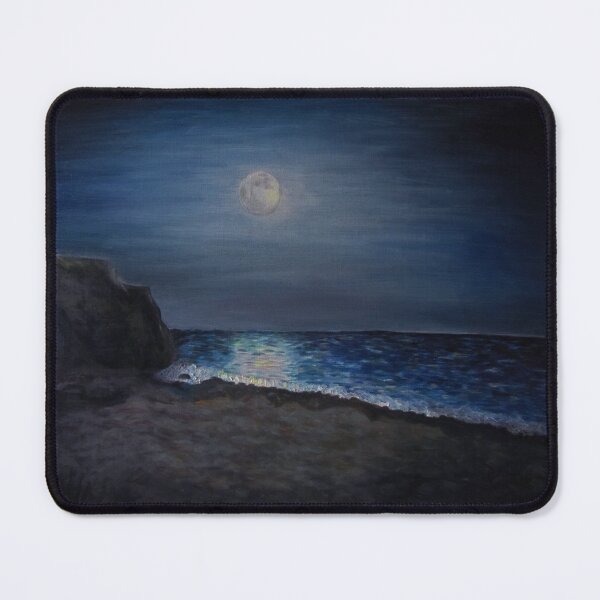 Item preview, CALIFORNIA MOONLIGHT | Coastal Night Landscape designed and sold by BlueberrySwan.