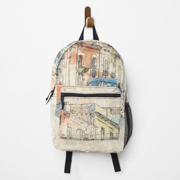 Item preview, Havana Cuba Vintage City Street | Cuba Travel Art Print | Havana Wall Poster designed and sold by DigitalChickHub.