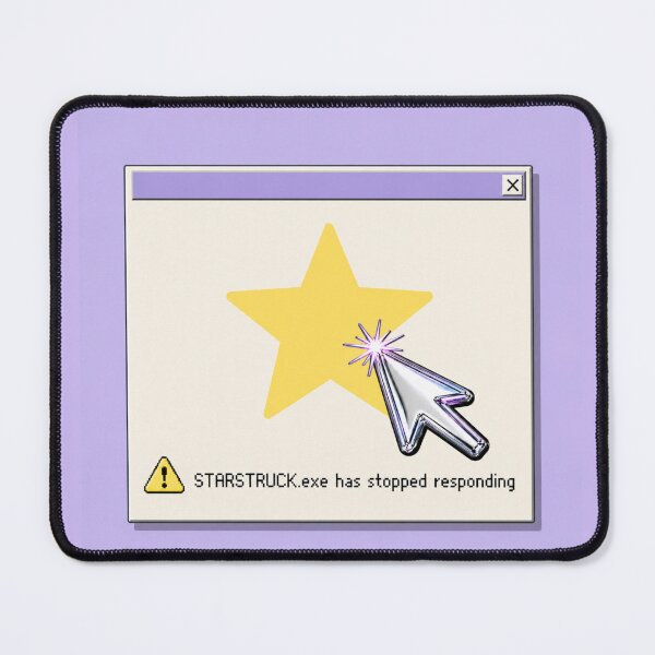 Item preview, Starstruck Error Message Sticker | Y2K Chrome Cursor Retro Computer Aesthetic designed and sold by loading crush.