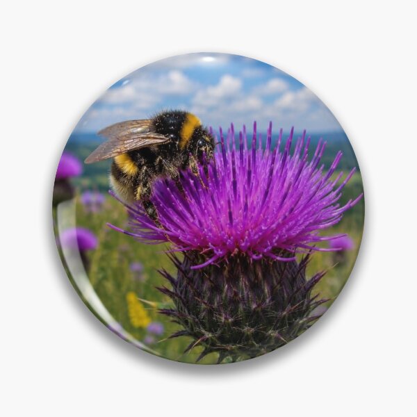 Item preview, Bumblebee on Wild Thistle – Surrey Hills Wildlife Photography designed and sold by ThatSurreyLife.