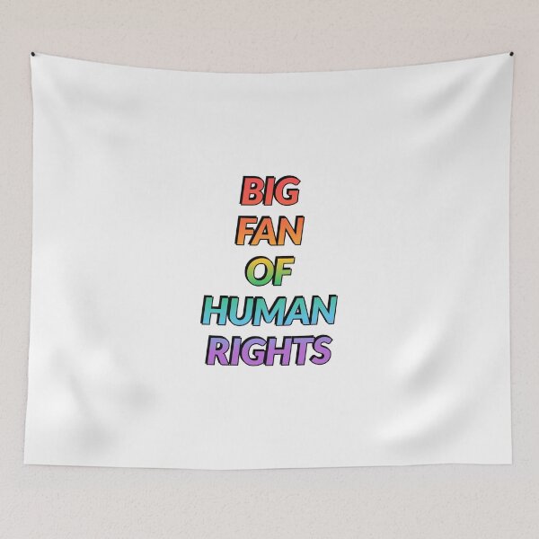 Item preview, BIG FAN OF HUMAN RIGHTS  designed and sold by Inspirationmotivation.