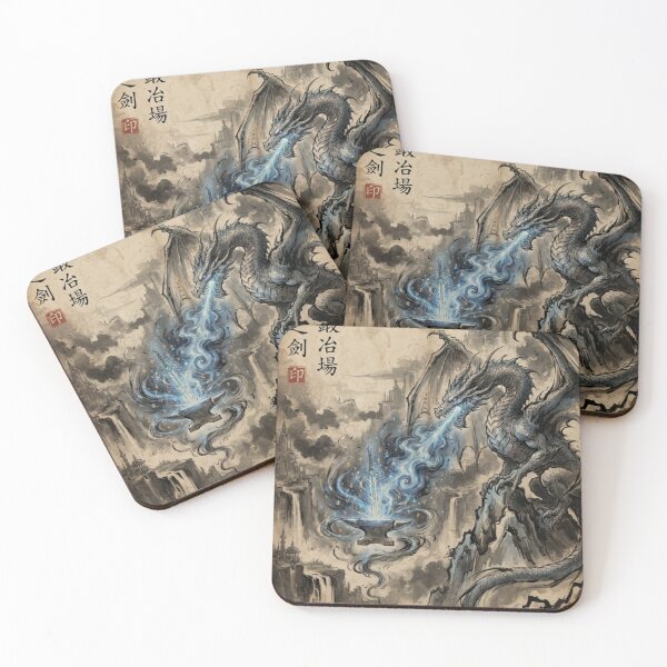 Item preview, Dragon Fire Forge of the Arcane Sumi-e Ink Wash designed and sold by DuckOddity.