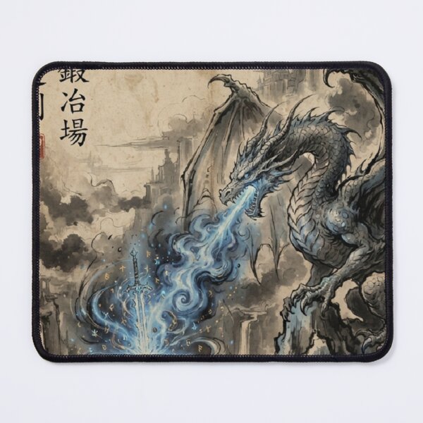 Item preview, Dragon Fire Forge of the Arcane Sumi-e Ink Wash designed and sold by DuckOddity.