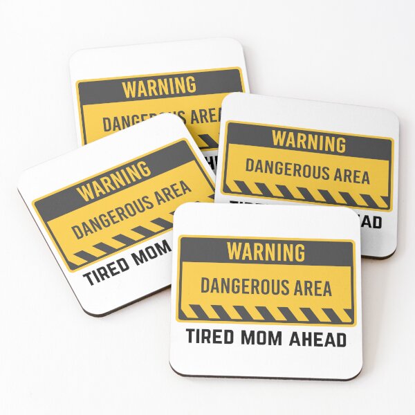 Item preview, Warning - Tired Moms Ahead designed and sold by MayaCordalia.