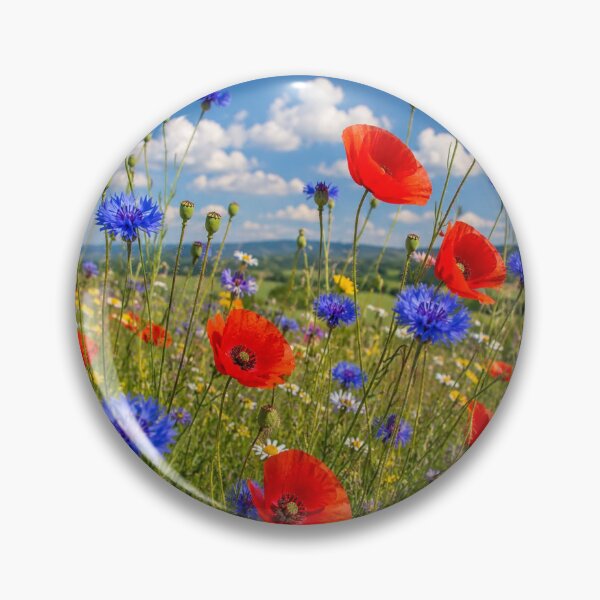 Item preview, Summer Wildflower Meadow with Poppies & Cornflowers – English Countryside Nature Photography designed and sold by ThatSurreyLife.