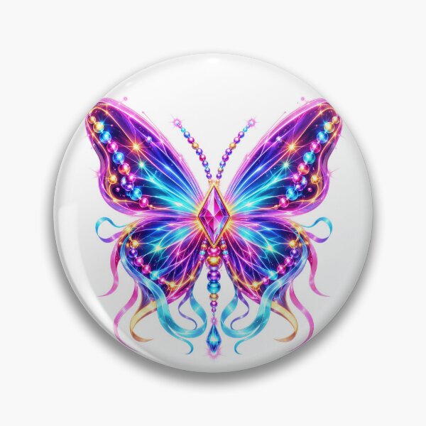 Item preview, Neon Rave Butterfly designed and sold by syotos-ai.