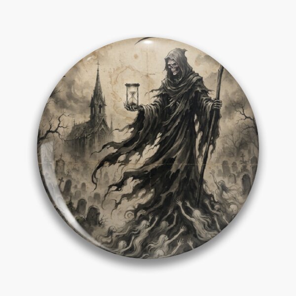 Item preview, The Grim Reaper and the Spectral Ascent Sumi-e Ink Wash designed and sold by DuckOddity.