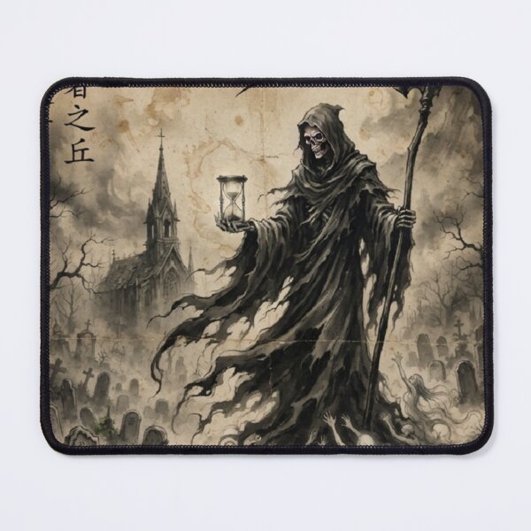 Item preview, The Grim Reaper and the Spectral Ascent Sumi-e Ink Wash designed and sold by DuckOddity.