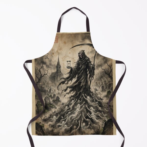 Item preview, The Grim Reaper and the Spectral Ascent Sumi-e Ink Wash designed and sold by DuckOddity.
