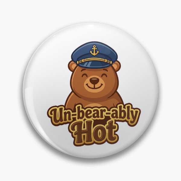 Item preview, Unbearably Hot Funny Summer Bear Tee designed and sold by 7Four1 Designs.