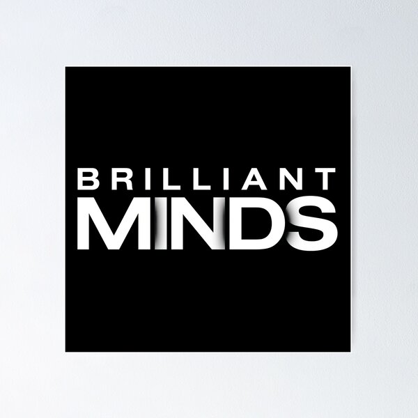 Item preview, Brilliant Minds TV Series Typography Logo designed and sold by narin34.