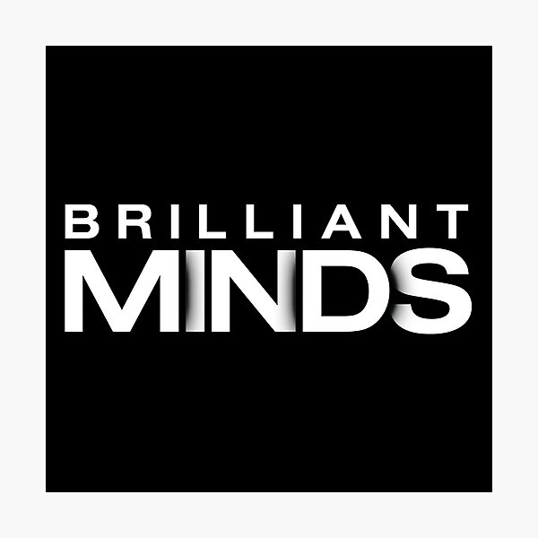 Item preview, Brilliant Minds TV Series Typography Logo designed and sold by narin34.