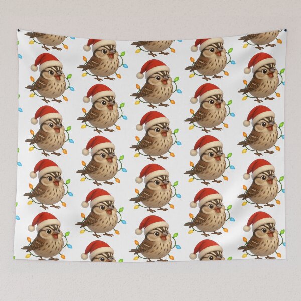 Item preview, Christmas White-Crowned Sparrow designed and sold by Sillytoe.