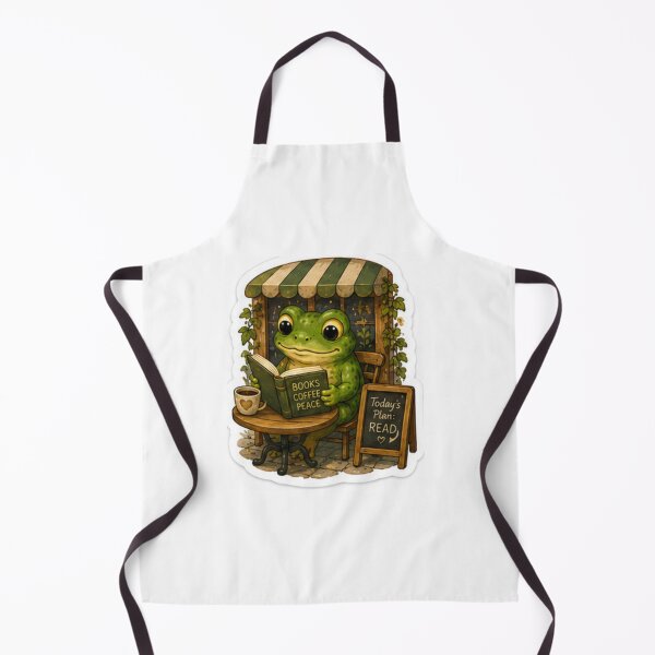 Item preview, Books Coffee Peace Reading Frog designed and sold by AtlasPixel.