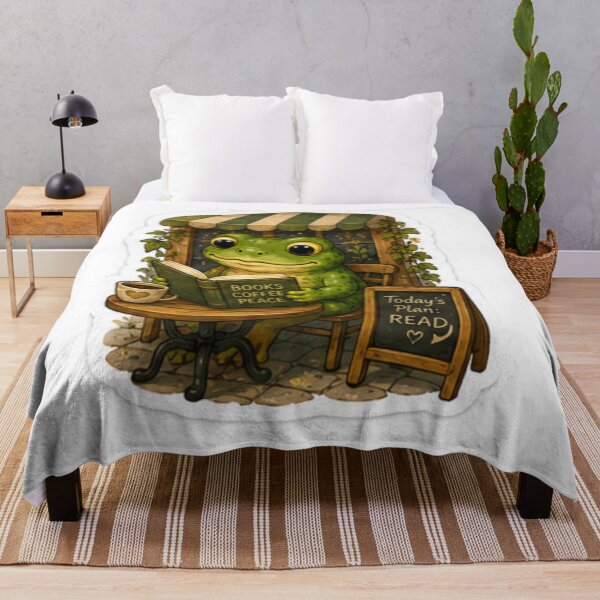 Item preview, Books Coffee Peace Reading Frog designed and sold by AtlasPixel.