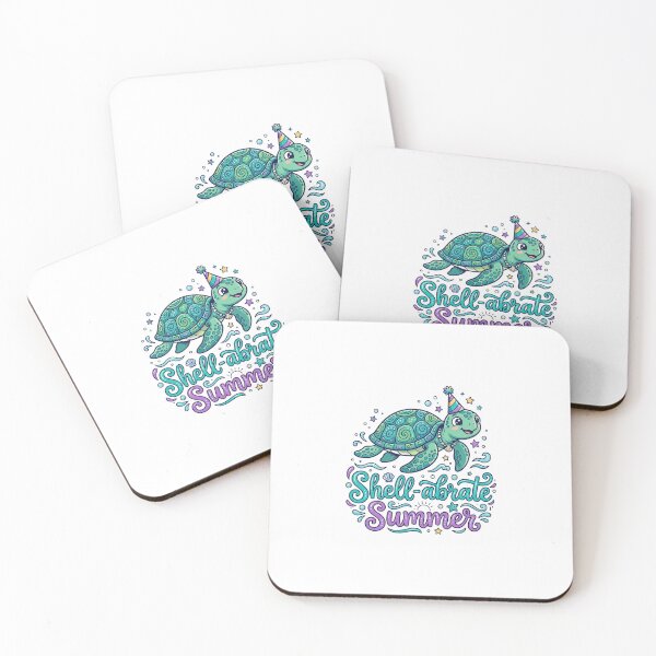 Item preview, Shellabrate Summer Funny Summer Sea Turtle Tee designed and sold by 7Four1 Designs.