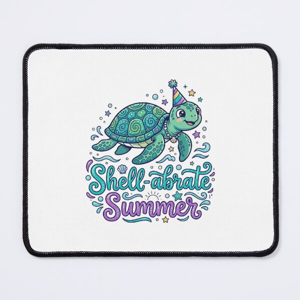 Item preview, Shellabrate Summer Funny Summer Sea Turtle Tee designed and sold by 7Four1 Designs.