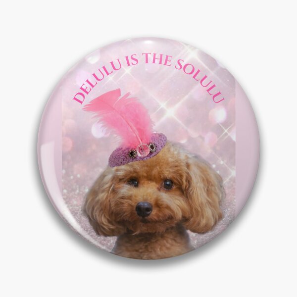 Item preview, Delulu Is The Solulu Funny Poodle Meme Print designed and sold by chaos-and-curls.