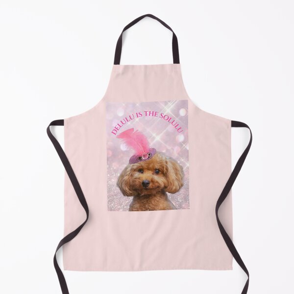 Item preview, Delulu Is The Solulu Funny Poodle Meme Print designed and sold by chaos-and-curls.