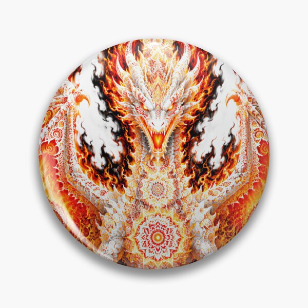 Item preview, Fractal Fire Dragon Art designed and sold by hyperbeast store.