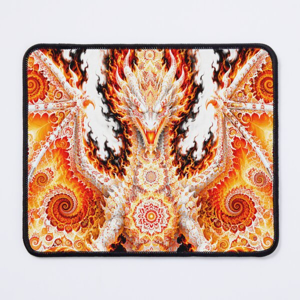 Item preview, Fractal Fire Dragon Art designed and sold by hyperbeast store.