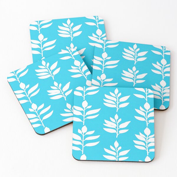 Item preview, Serene Sky Leaf: Minimalist Botanical Pattern designed and sold by LiveLearnCreate.