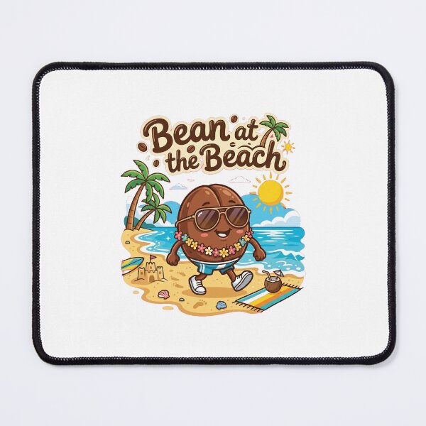 Item preview, Bean At The Beach Funny Summer Beach Tee designed and sold by 7Four1 Designs.
