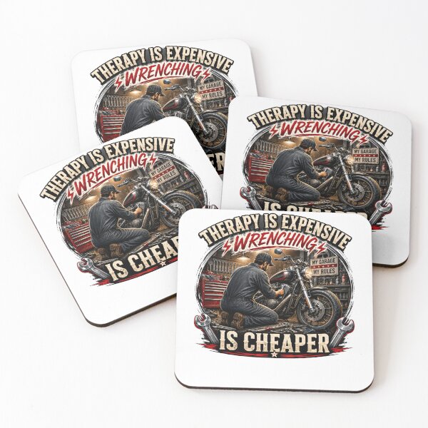Item preview, Therapy Is Expensive Wrenching Is Cheaper Funny Mechanic Vintage Shirt designed and sold by Masloshop.
