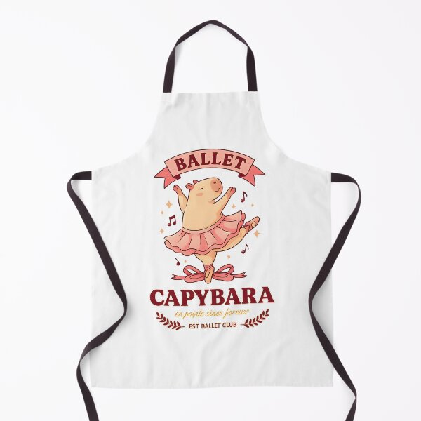 Item preview, Cute Ballet Capybara – Adorable Ballerina Capybara Cartoon Design designed and sold by Privon.
