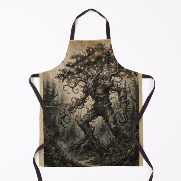 Item preview, Guardian of the Dark Western Forest Sumi-e Ink Wash designed and sold by DuckOddity.