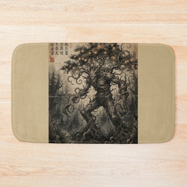 Item preview, Guardian of the Dark Western Forest Sumi-e Ink Wash designed and sold by DuckOddity.
