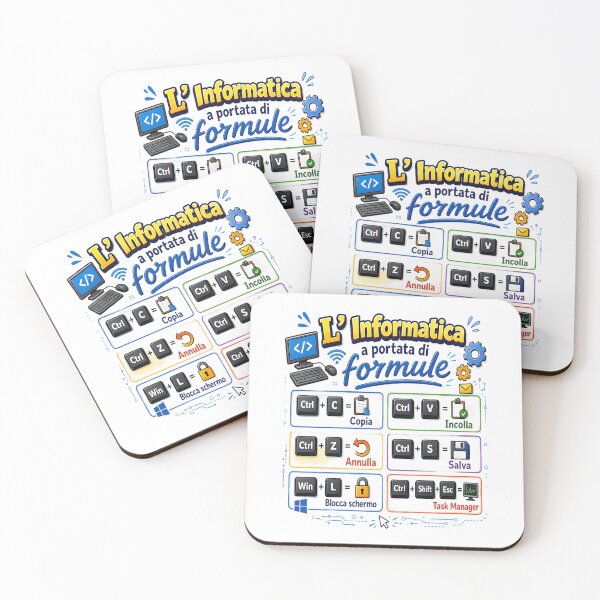 Item preview, L'Informatica a Portata di Formule - Scorciatoie da Tastiera ?⌨️ È chiaro e descrive bene sia il tema dell'informatica sia le combinazioni di tasti presenti nella grafica. designed and sold by RipantinaFantasy .