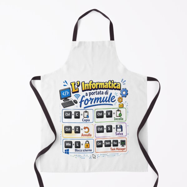 Item preview, L'Informatica a Portata di Formule – Scorciatoie da Tastiera ?⌨️ È chiaro e descrive bene sia il tema dell’informatica sia le combinazioni di tasti presenti nella grafica. designed and sold by RipantinaFantasy .