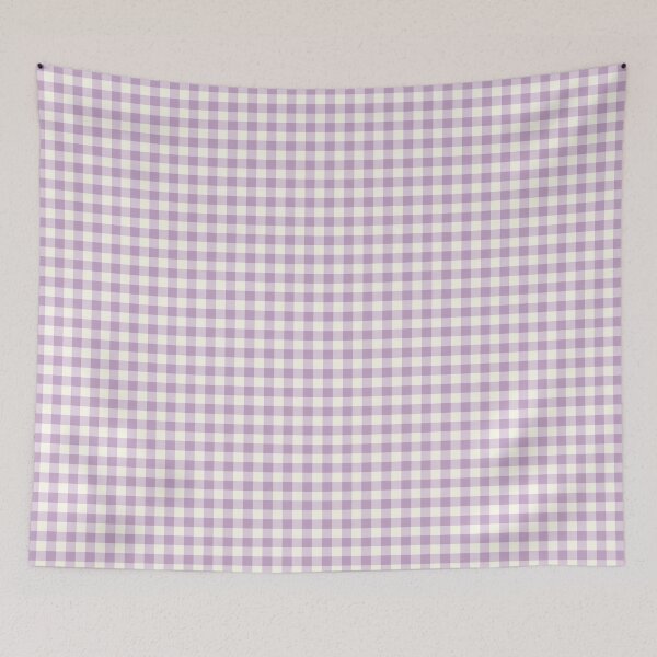 Item preview, Soft Lavender Gingham Pattern | Pastel Purple Checkered Print | Vintage Lilac Plaid | Light Purple Gingham | Cottagecore Lavender Check | Preppy Purple and Cream Gingham designed and sold by VivaFy.