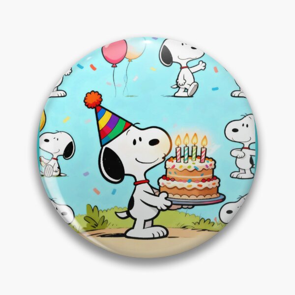 Item preview, Snoopy Birthday Cake Party Pattern designed and sold by Innova_Creations.