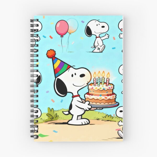 Item preview, Snoopy Birthday Cake Party Pattern designed and sold by Innova_Creations.