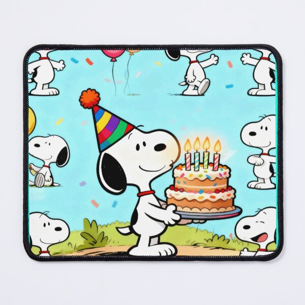 Item preview, Snoopy Birthday Cake Party Pattern designed and sold by Innova_Creations.
