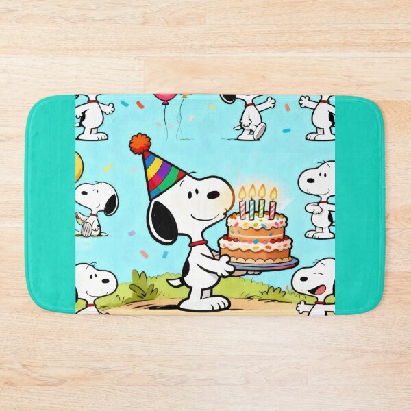 Item preview, Snoopy Birthday Cake Party Pattern designed and sold by Innova_Creations.