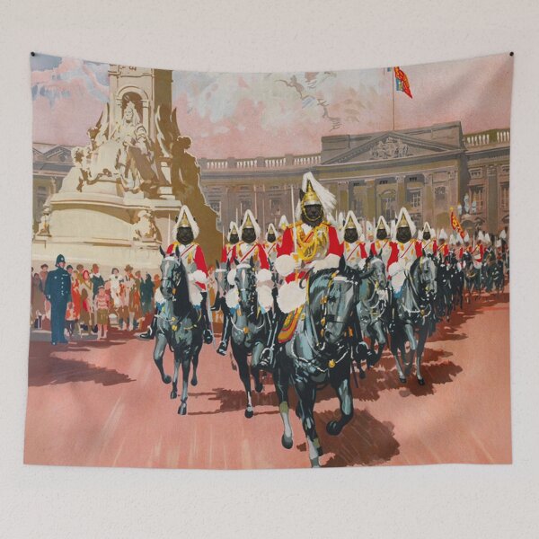 Item preview, Scottish Terrier Royal Horse Guards | Vintage London Travel Poster designed and sold by CJChronicles.