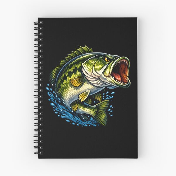 Item preview, Largemouth Bass Strike | Fierce Cartoon Fishing Design for Anglers designed and sold by AquariumExp.